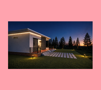 small house and its environment (3D modeling)